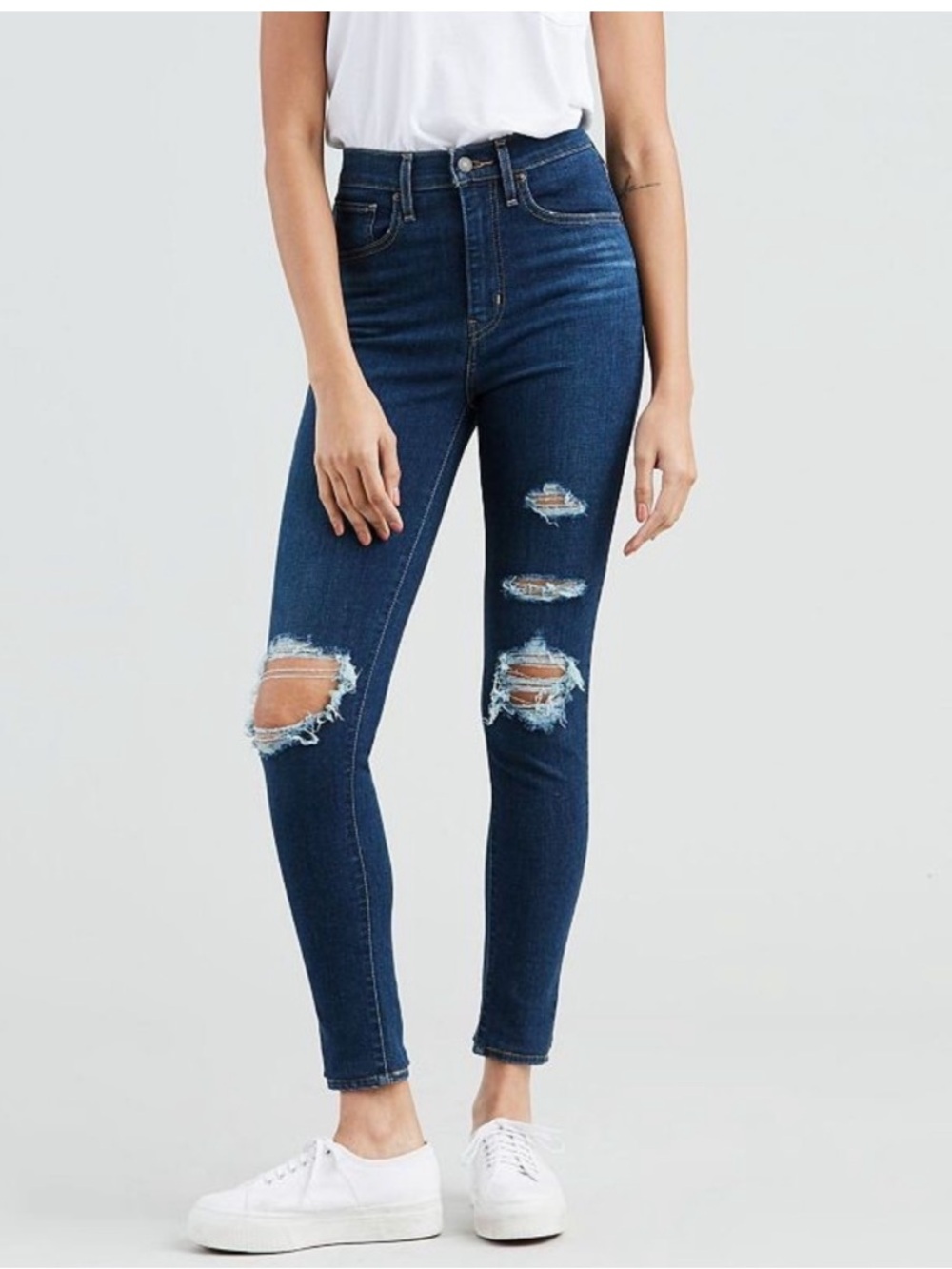 Levi’s Mile High Super Skinny Distressed Ankle 27